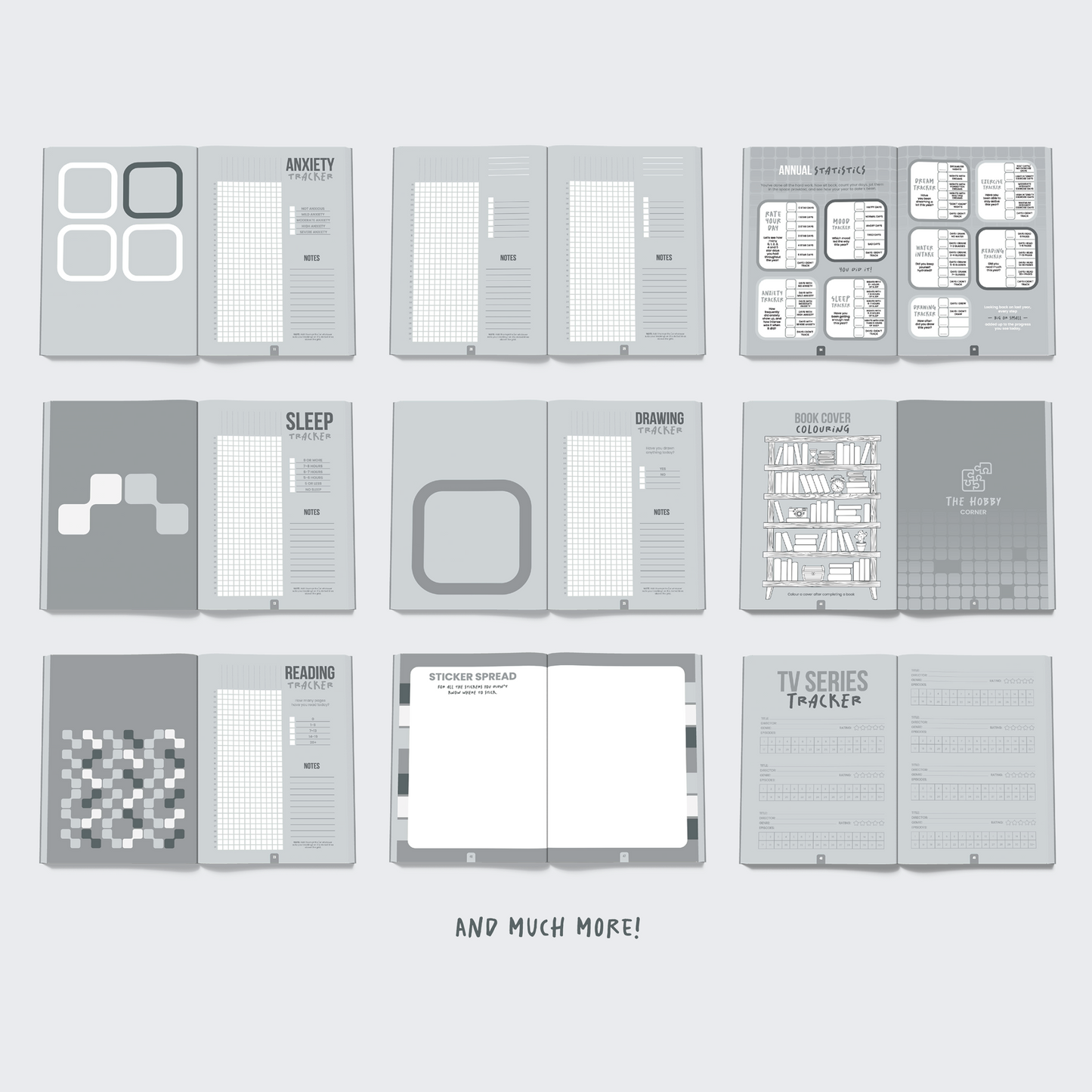 Pixel Diary - UNDATED GREY