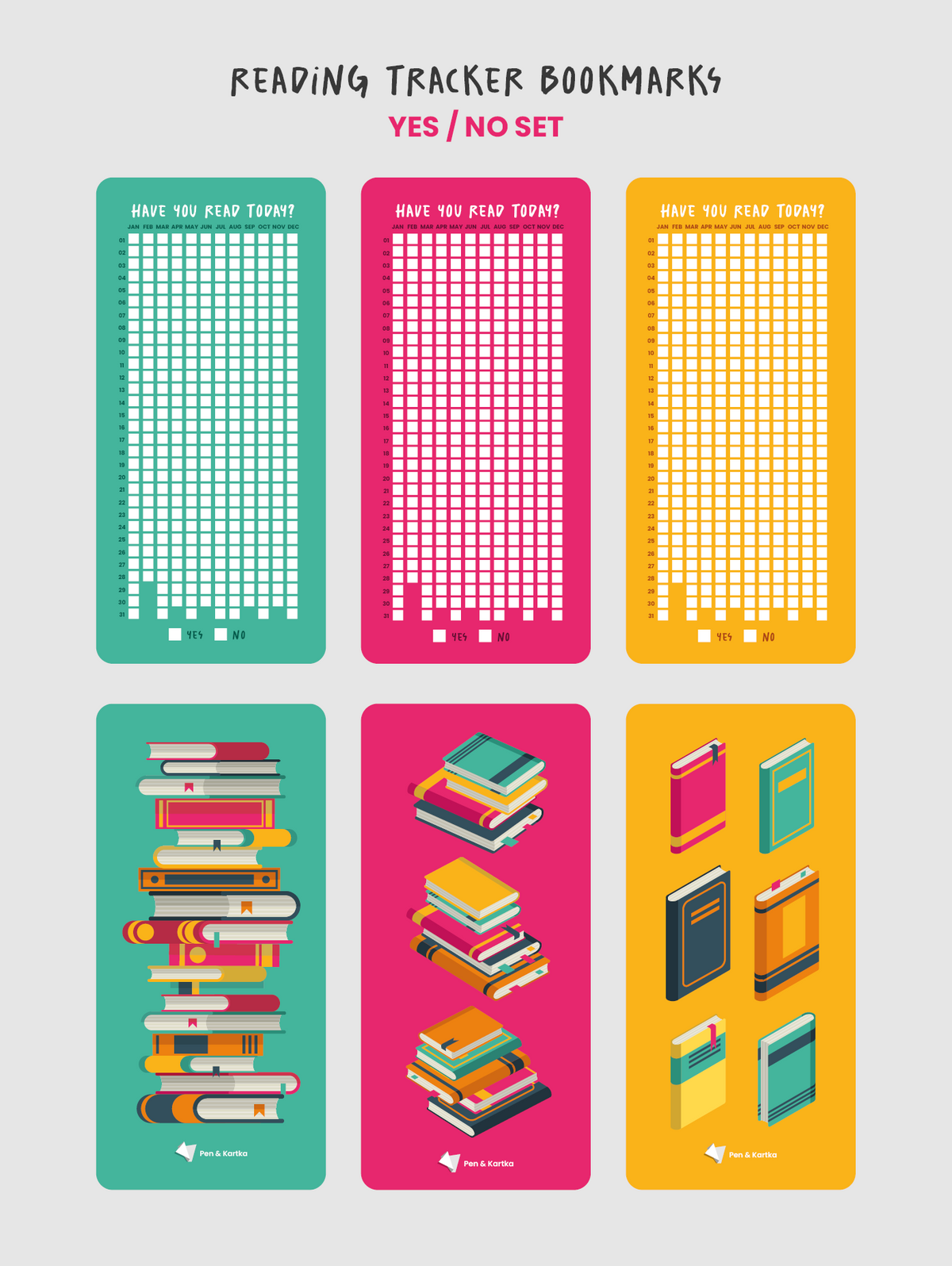 Reading Tracker Bookmarks