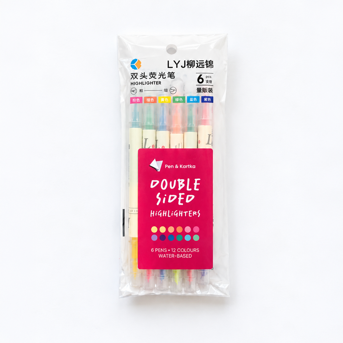 Dual-Tip Highlighter Pens