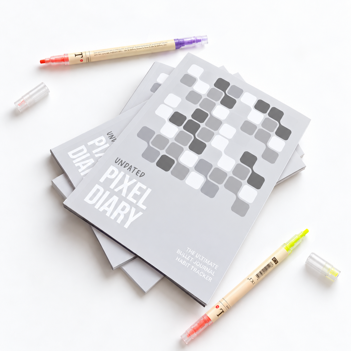 Pixel Diary - UNDATED GREY