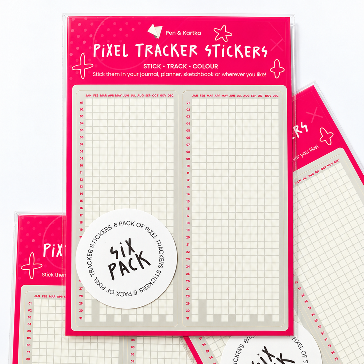 Pixel Tracker Stickers
