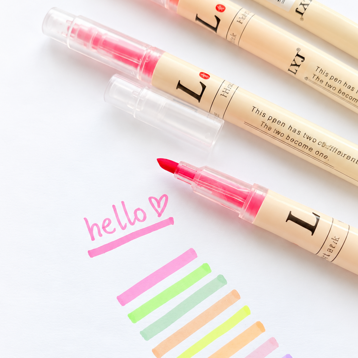 Dual-Tip Highlighter Pens