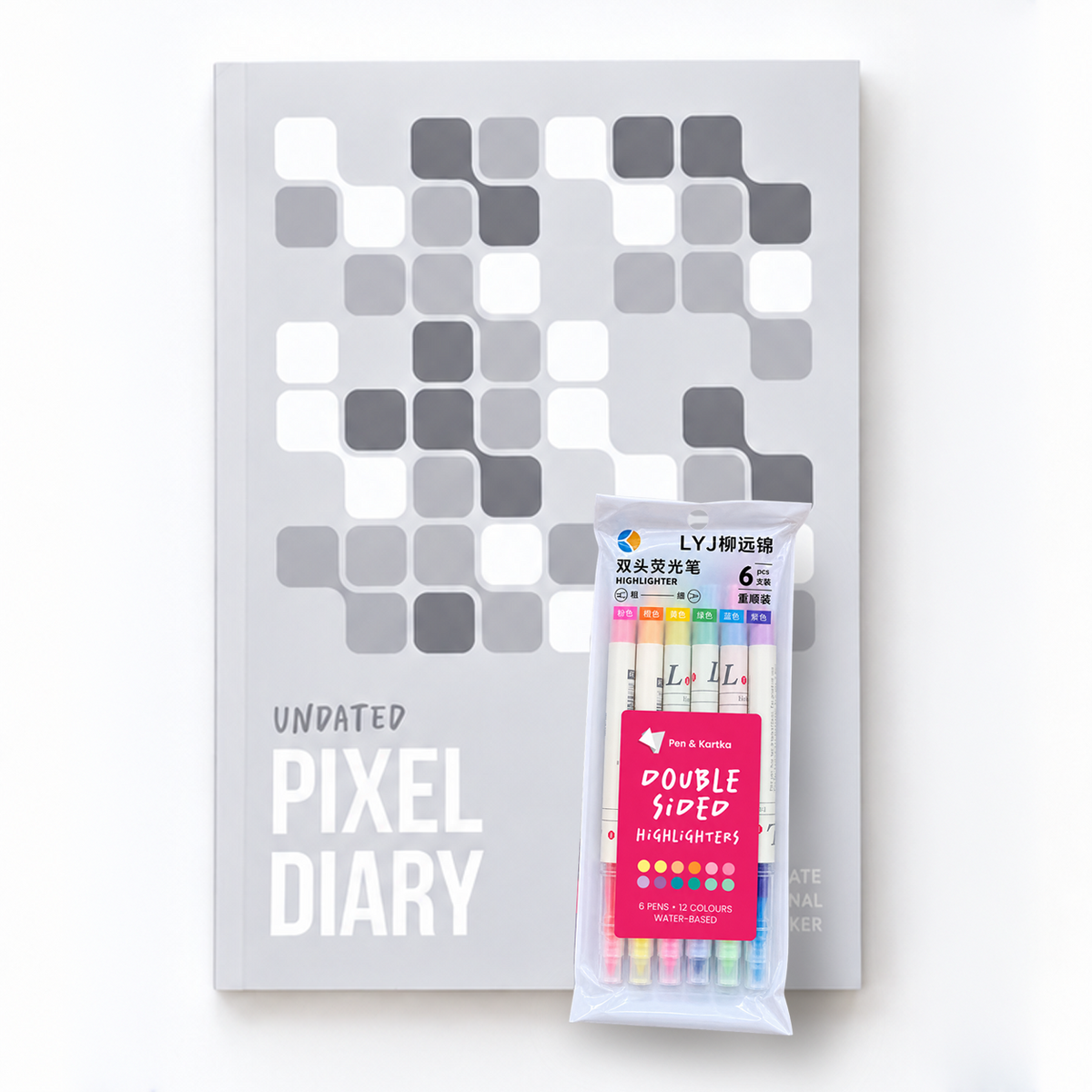 Pixel Diary - UNDATED GREY