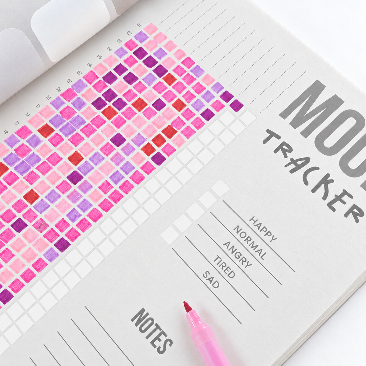 Pixel Diary - UNDATED GREY